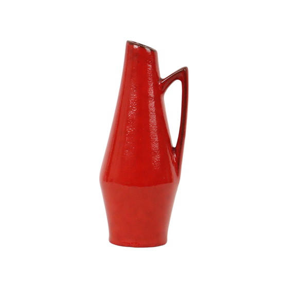 Image 1 of Seltene rote Design-Vase Heinz Siery