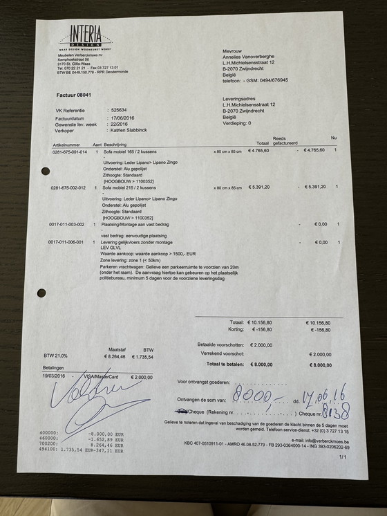 Image 1 of Jori Leather 3 posti