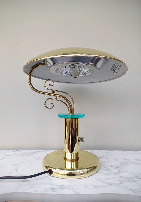 Image 1 of Lampada da banchiere vintage, lampada a fungo