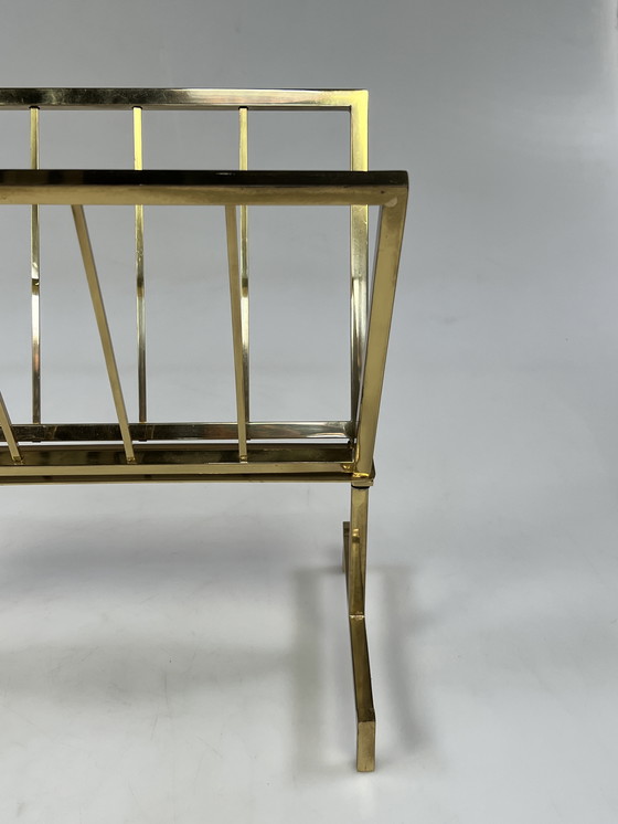 Image 1 of Portariviste vintage Hollywood Regency, ottone, anni '70