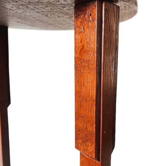 Image 1 of Vintage art deco plant table Amsterdam School side table 1930s