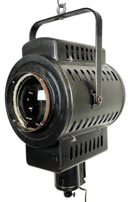 Faretto da teatro nero vintage, anni '60