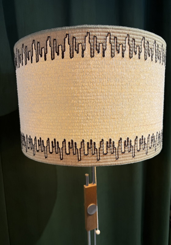 Lampadaire vintage – Metal, Textile (photo 5 of 6)