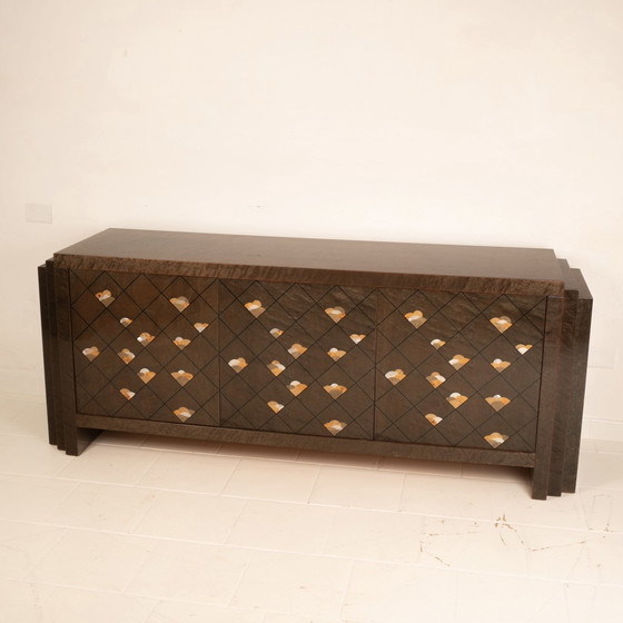 Image 1 of Credenza "Chiaro Di Luna" Di Luciano Frigerio Per Frigerio Di Desio