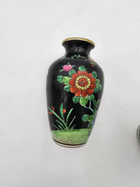 Image 1 of Pair Of Japanese Porcelain Vases Circa 1920