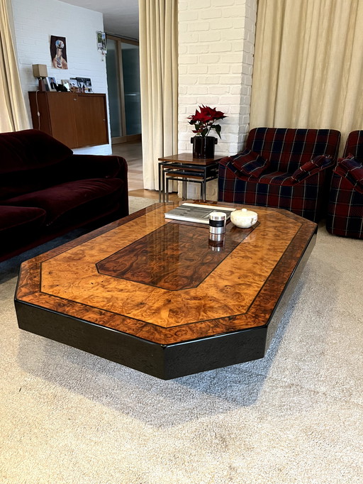 Vintage Coffee Table In Rootwood Veneer