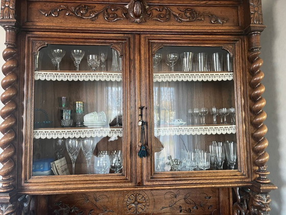 Image 1 of Mobile da caccia antico francese (rovere) – stile Enrico II – ca. 1880