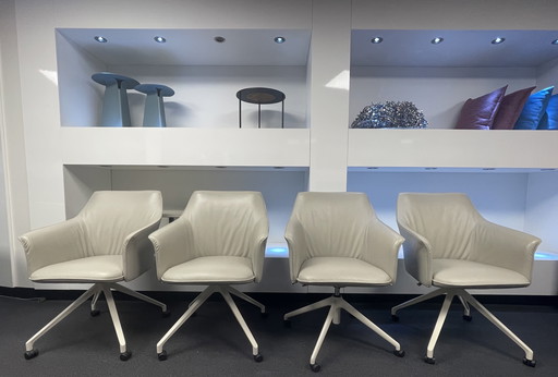 4 chaises Leolux Mara Twist NOUVEAU