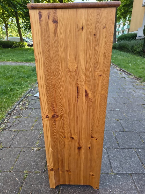 Image 1 of Solid Pine Chest of Drawers / Tall Dresser