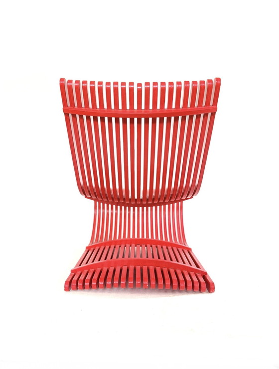 Image 1 of Vintage parametric armchair, Piegatto '80s style
