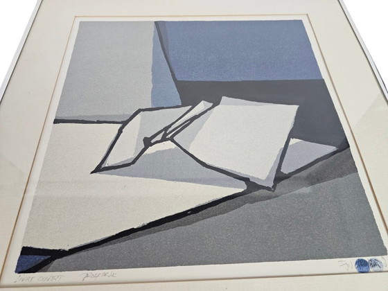 Image 1 of Fon Klement - woodcut - 'Livre Ouvert' - Proof print - signed - 1987