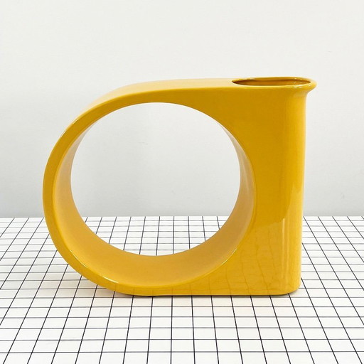 Yellow Vase by Pietro Arosio for Parravicini Ceramiche, 1970s
