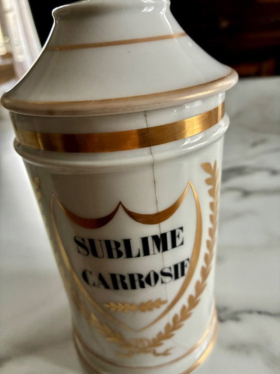 Image 1 of barattolo da farmacia d'epoca