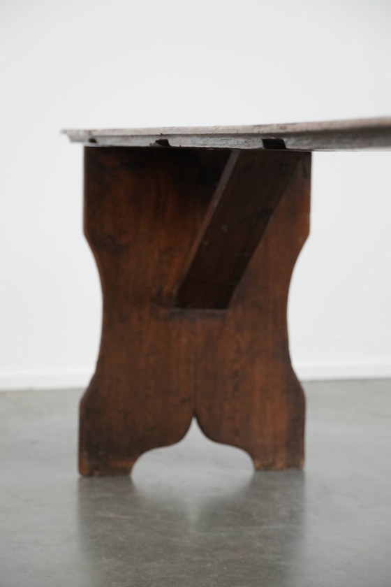 Image 1 of Banc d'entrée/banc de salle à manger anglais ancien et plein de caractère, en pin.