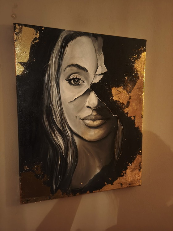 Canvas Portrait – Art, Gold (photo 4 of 5)