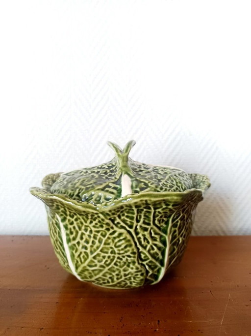 Vintage Kohlsuppen-/Salatschüssel aus Ton – servies, Ceramic (photo 2 of 9)
