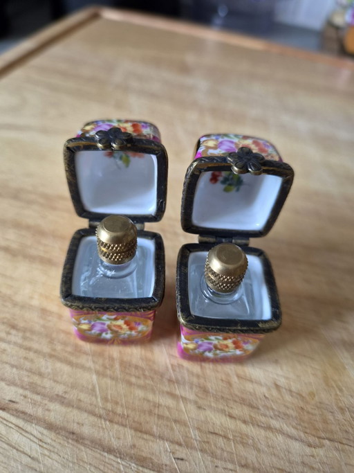vintage Limoges porcelain perfume trinkets 