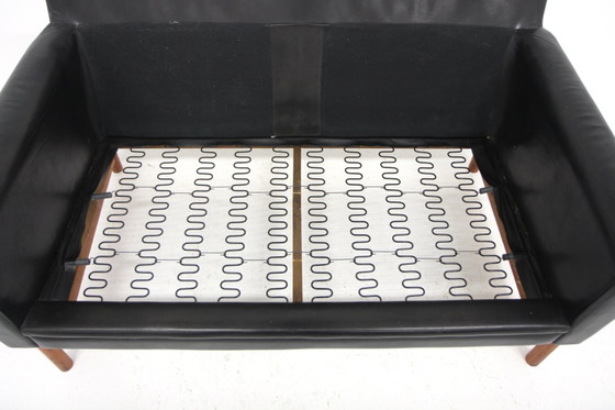 Canapé Deux Places Scandinave en Cuir, Sweden, 1960, Sofas, Noir, Scandinavian (photo 8 sur 9)