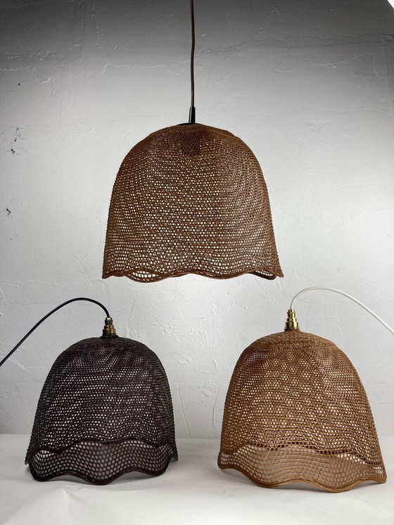 Image 1 of Webbing Beehive Hanging Lamp, 1930S