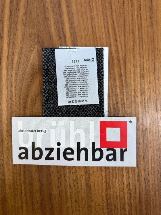 Image 1 of Brühl Moule stoffen fauteuil in grijs, showroommodel