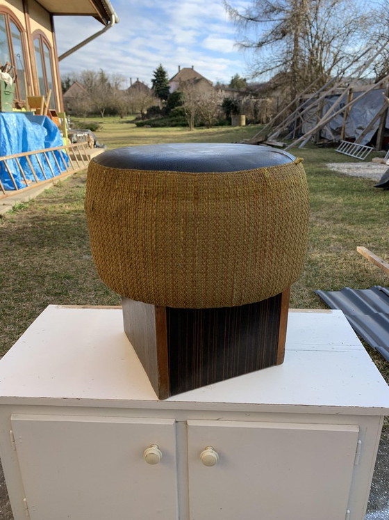 Mid-Century Ottoman, Hongarije, jaren 50 – Hockers en poefs, Mid Century Modern (photo 6 of 6)