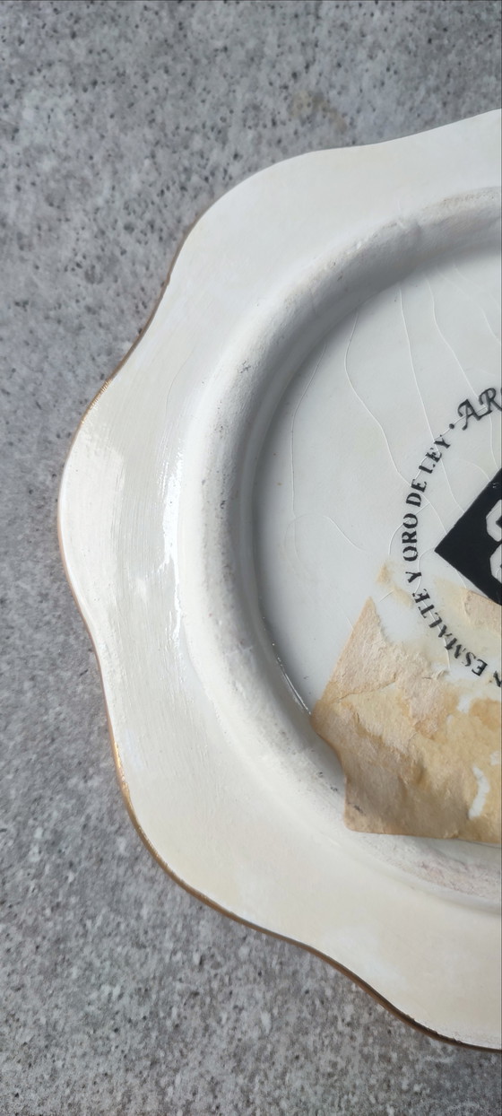 Image 1 of ARTECER Cuerda Seca wall decoration, 18 carat gold
