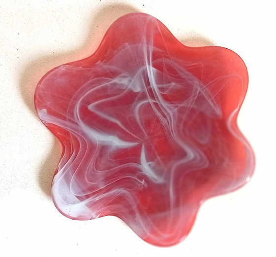 Image 1 of Murano glazen schaal of sieradenschaal, jaren 70, 31 cm breed