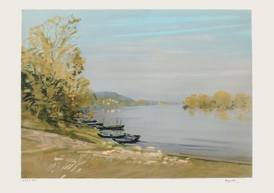 Image 1 of Jacques COQUILLAY Le port de Gennes Litografia firmata 1992