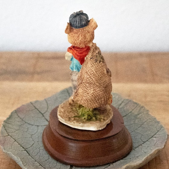 Image 1 of Figurine de loir Humphrey vintage de 1989 par Leonardo, souris du village Little Nook