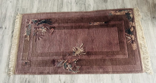 Nini Ferrucci YSSIMA Teppich Nepal 146x81 cm - Handgeknüpfte Tibetwolle mit Herkunftszertifikat