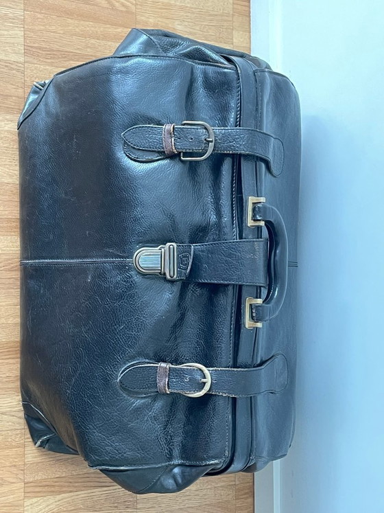 Borsa da viaggio vintage in pelle, nera – Antunes, Borse da viaggio, Calfskin (photo 2 of 5)