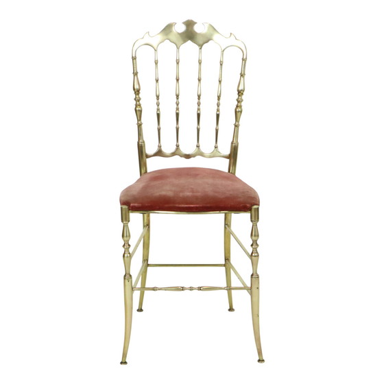 Image 1 of Chaise Chiavari italienne en laiton