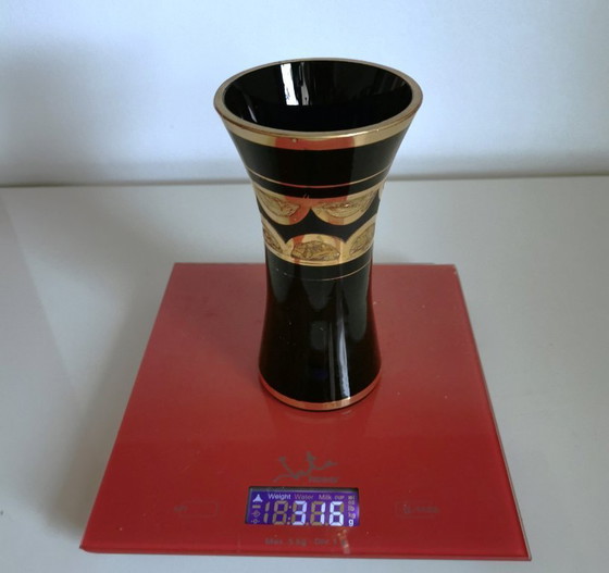 Image 1 of VASO IN CRISTALLO BELGA "ALBERO" - ART DECO -