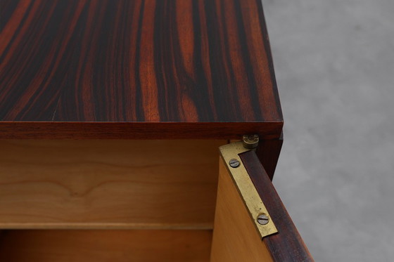 Image 1 of Seltener kleiner Art Deco Schrank mit schönem Holzmuster, Frankreich 1920er Jahre