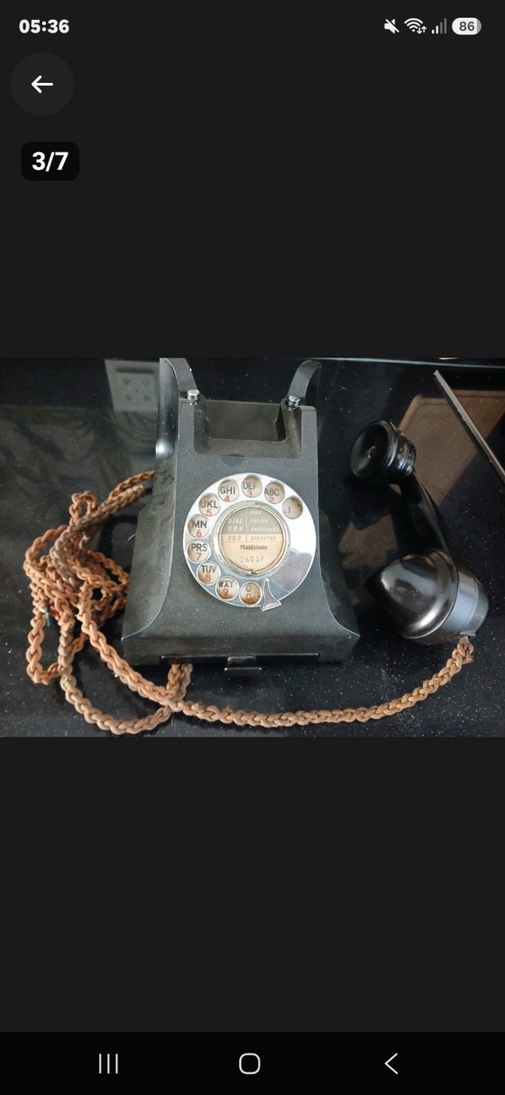 Original British GPO 332 Bakelite Telephone 1952 Phoenix PX – Decorative Objects, Metal, Plastic (photo 2 of 7)