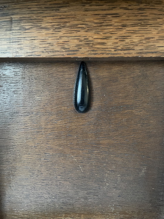 Image 1 of Antieke kapstok met spiegel