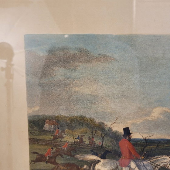 Image 1 of Engraving “Full cry”, J. Harris and William J. Shayer, 1864 - England