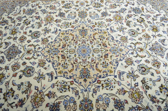 Image 1 of Kashan Cork - Persian carpet 341 x 242 cm - Beige
