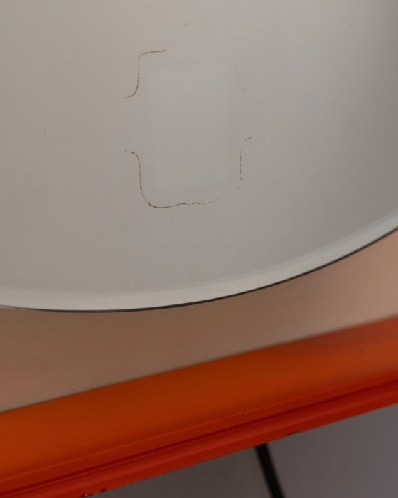 Image 1 of Vintage wandspiegel met achtergrondverlichting uit de jaren 70, Italiaans design.