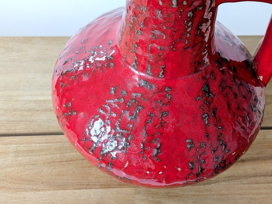 Image 1 of Large Carstens Tönnieshof Red Pitcher Vase | 1960s West German Pottery