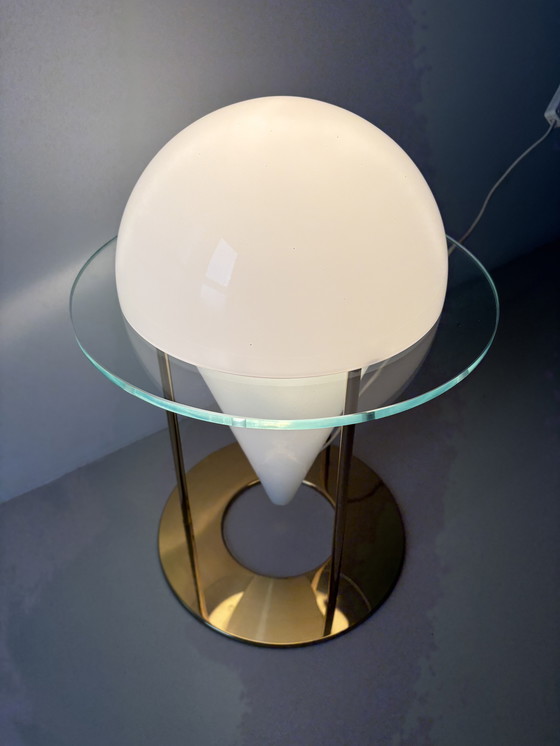 Image 1 of Italian 1980 vintage table lamp in the style of Fontana Arte