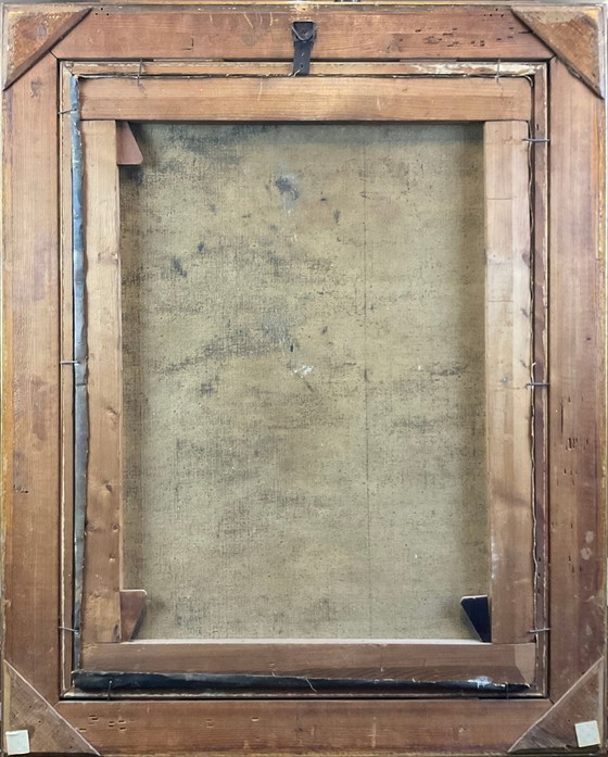 Image 1 of Olieverfschilderij op canvas, Portret van een jonge vrouw, Italië Gesigneerd en gedateerd 1917