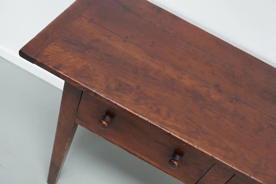 Image 1 of Tavolino rustico inglese in legno di ciliegio, anni '50