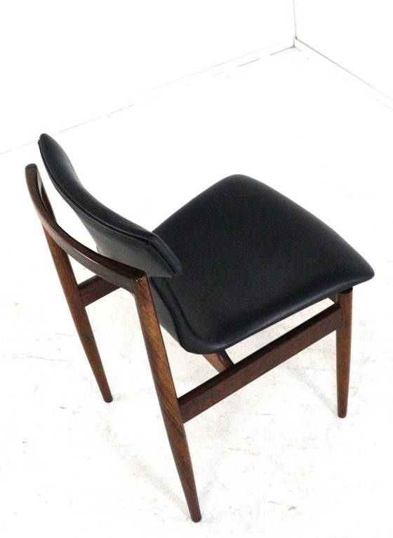 Image 1 of Set di 8 sedie Inger Klingenberg per Fristho Franeker rivestite vintage