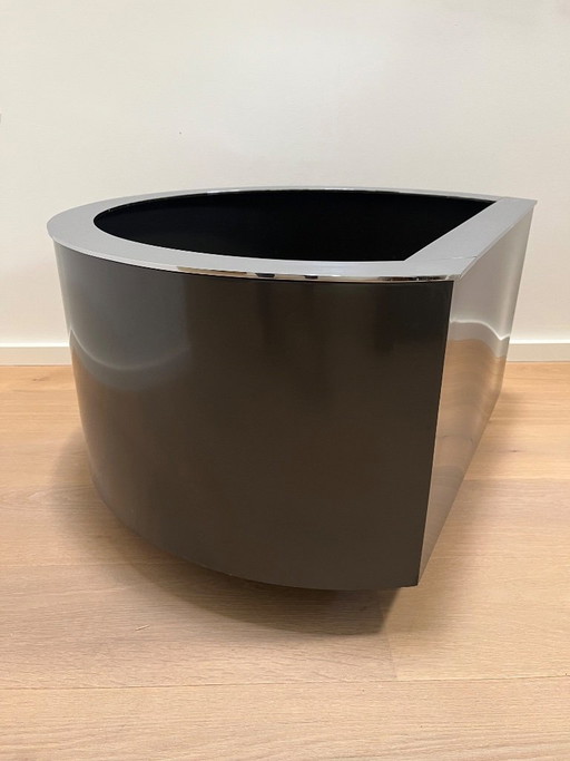 1970s design planter - Luigi Caccia – plantenbak, Aluminium (photo 2 of 5)