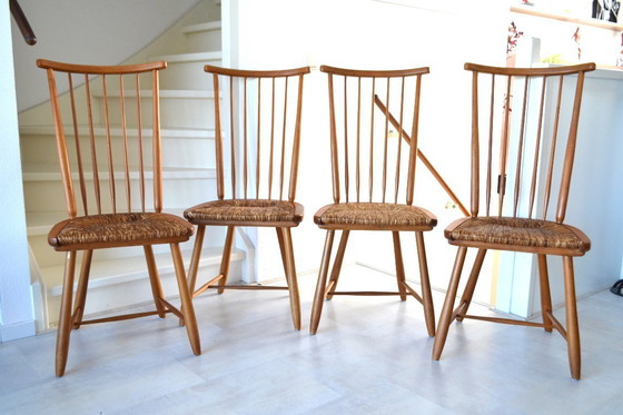 Image 1 of 4 x vintage dining chair Arno Lambrecht
