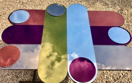 Image 1 of Zirkusspiegel aus Rauchglas, 1994