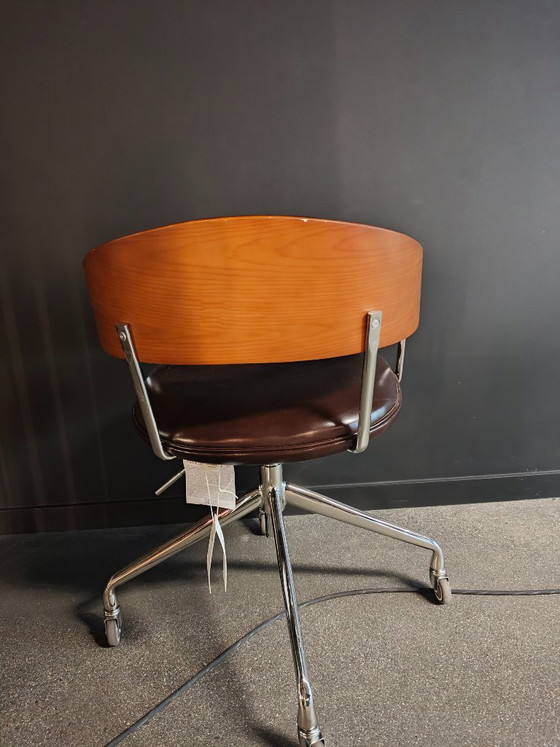 Zara Home Office Stuhl – Bürostühle, Leather, Wood (photo 3 of 5)