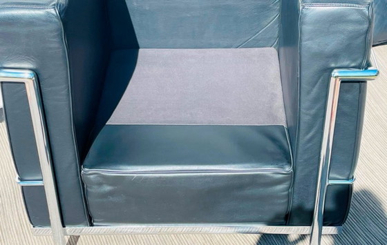 Image 1 of Paar Le Corbusier LC2-stijl fauteuils. Vintage