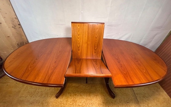 Image 1 of Mid-Century Retro Vintage Teak Extending Oval Dining Table by G-Plan – Victor Wilkins, 1960s Denish Design English Quality